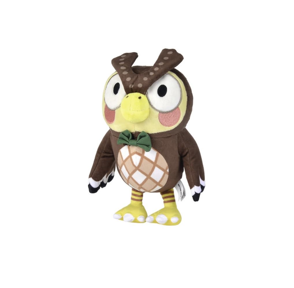 Simba Animal Crossing Eugen Plüschfigur – Museumsleiter aus New Horizons, kuschelweiches Stofftier zum Sammeln, Spielen und Verschenken, 25 cm, ab 0 Monaten